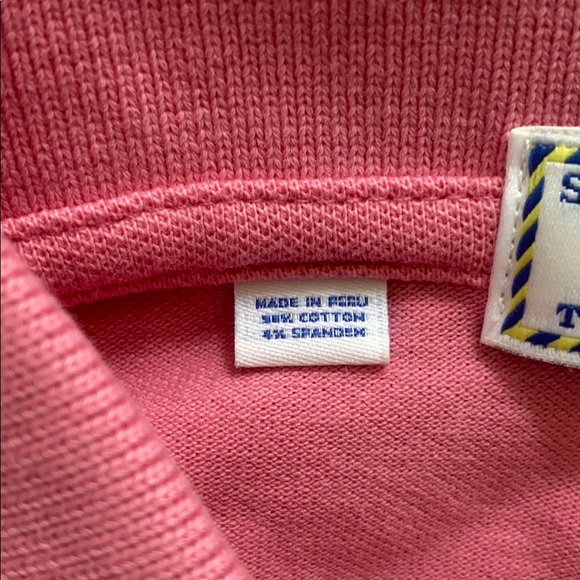 NEW Southern Tide Sea Island logo resort pink polo - Picture 8 of 9